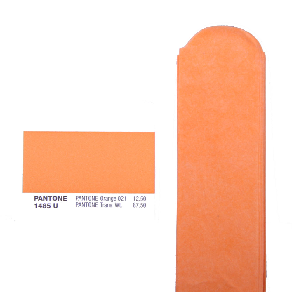 Помпон из бумаги 35 см светло-оранжевый