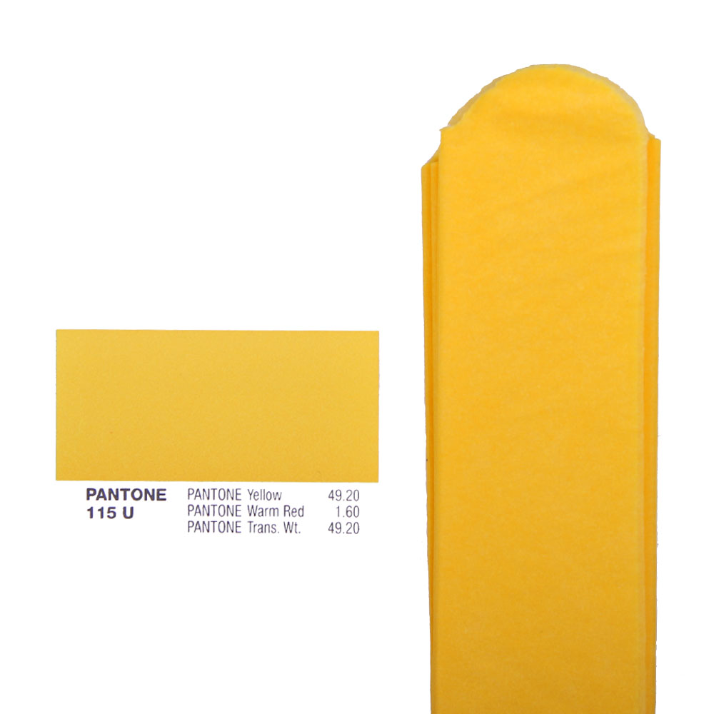 Помпон из бумаги 15 см ярко-желтый