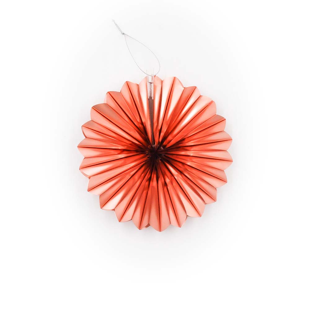 Снежинка фольгированная 16 см розовое золото Снежинка фольгированная 16 см розовое золото