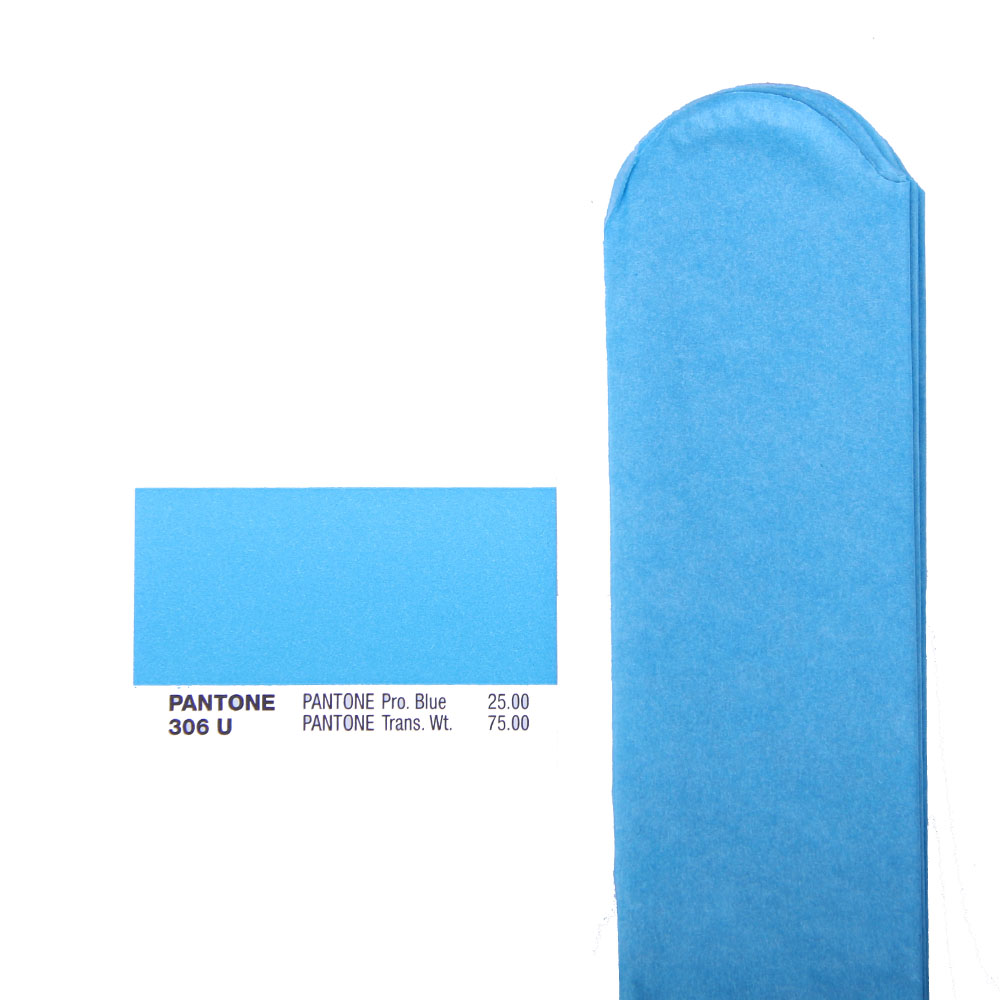 Помпон из бумаги 45 см синий