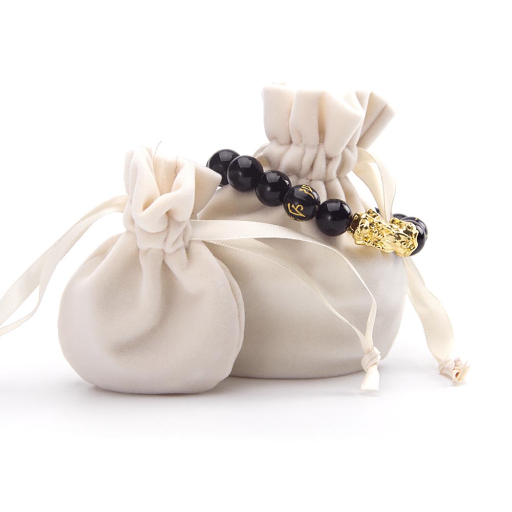 Мешочек велюровый 7,5х9 см, айвори Мешочек велюровый 7,5х9 см, айвори