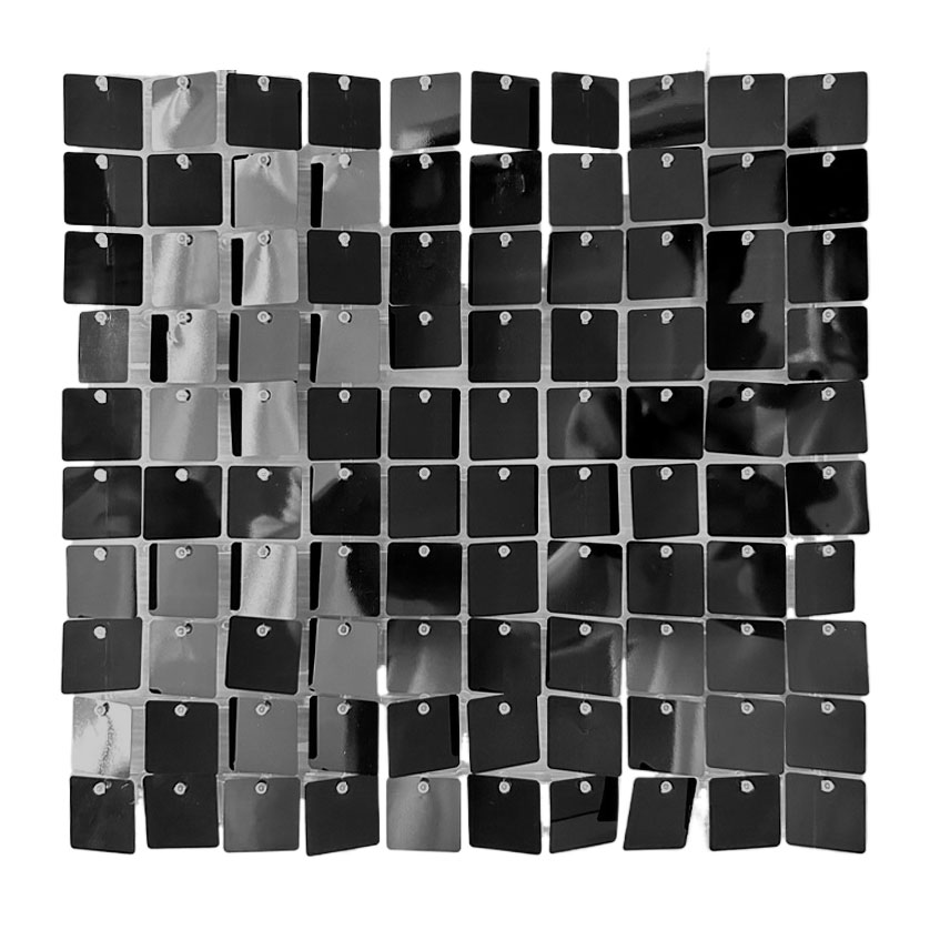Панель с пайетками для фотозоны 30х30см, черный Панель с пайетками для фотозоны 30х30см, черный
