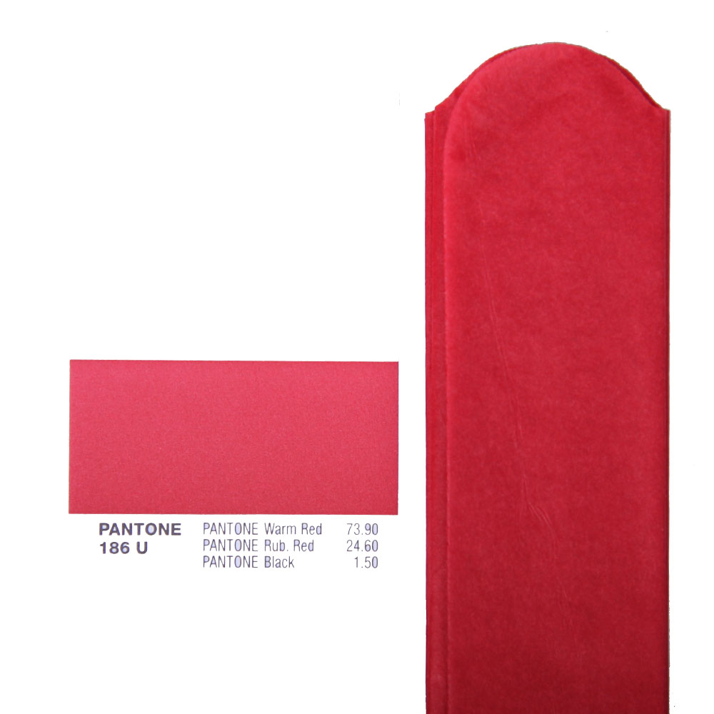 Помпон из бумаги 45 см красный