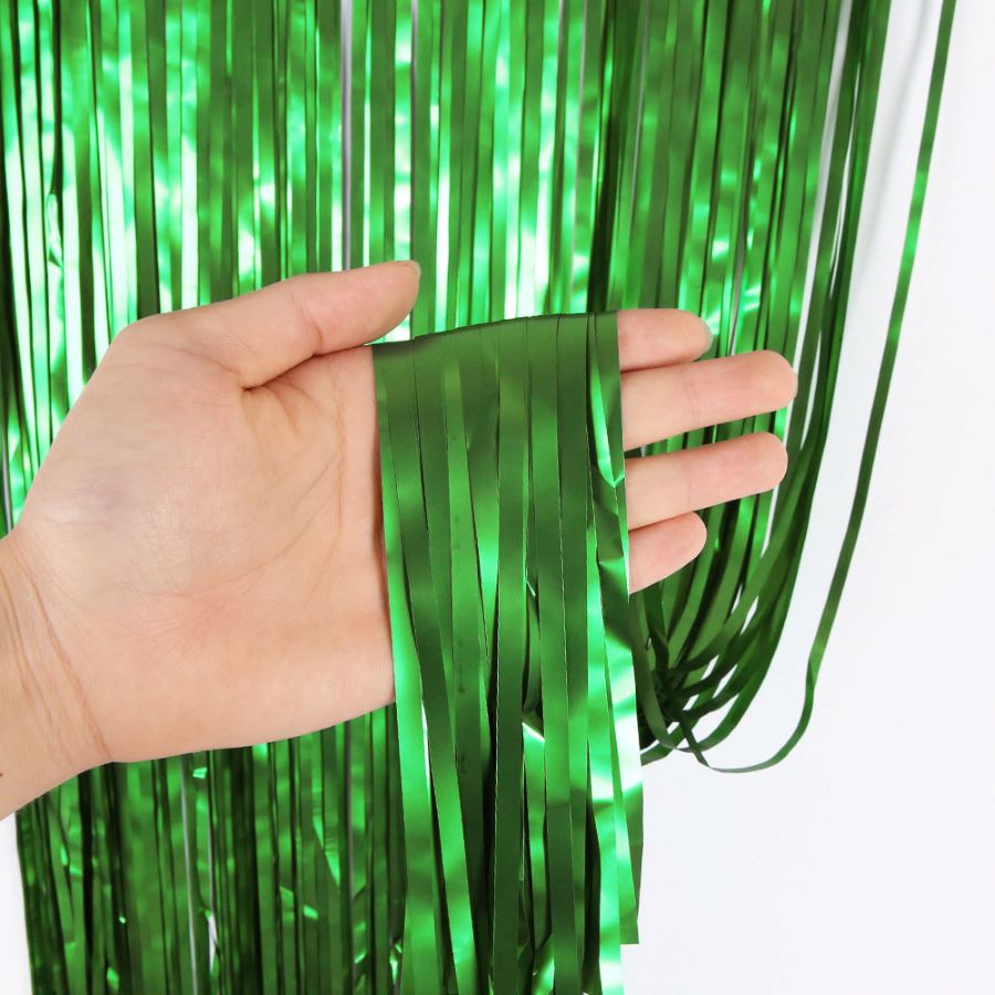 Занавес дождик 1 х 2 м, металлик матовый, Зеленый Занавес дождик 1 х 2 м, металлик матовый, Зеленый