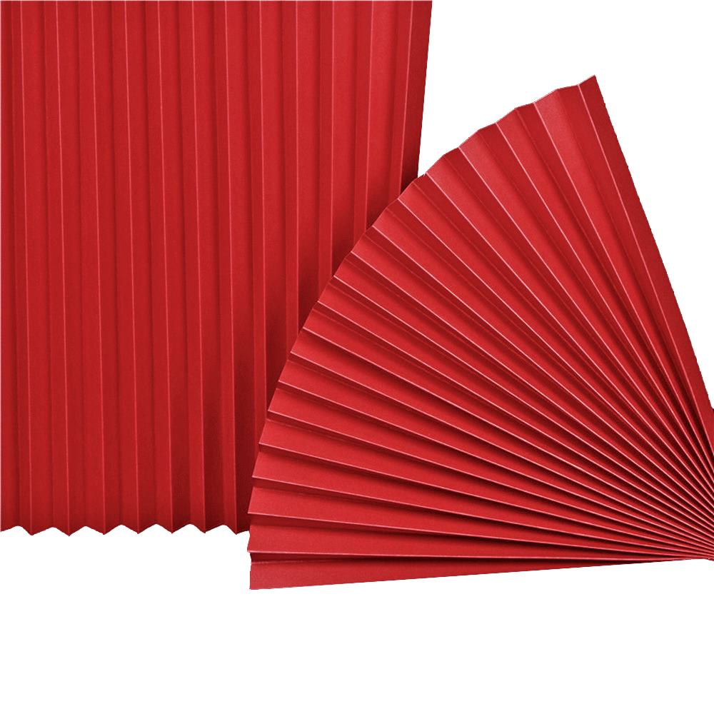 Веер-гармошка 180г/м 100 см, красный Веер-гармошка 180г/м 100 см, красный