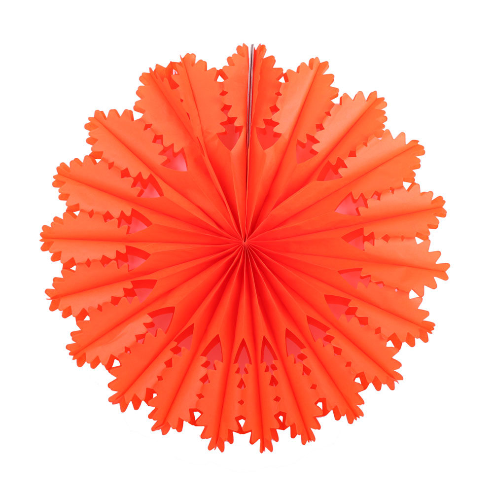 Снежинка ажурная 40 см оранжевый Снежинка ажурная 40 см оранжевый