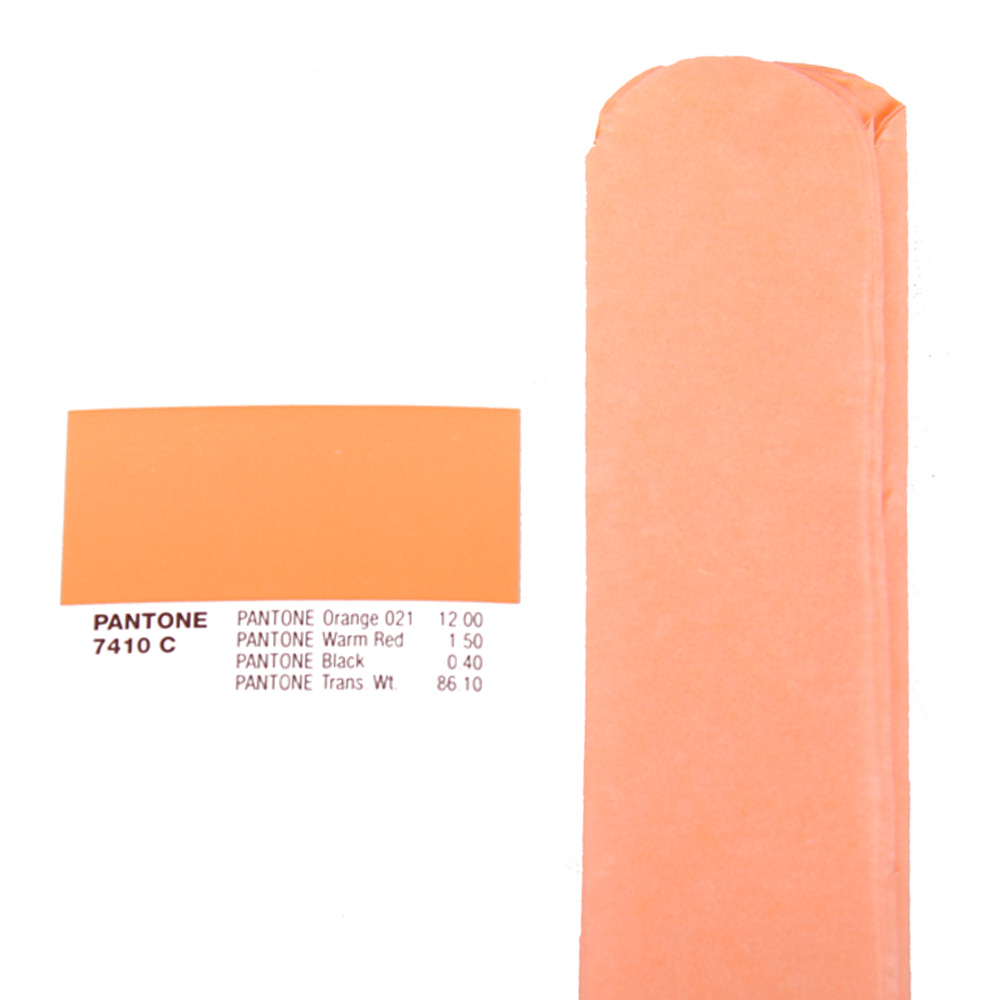 Помпон из бумаги 25 см персиковый