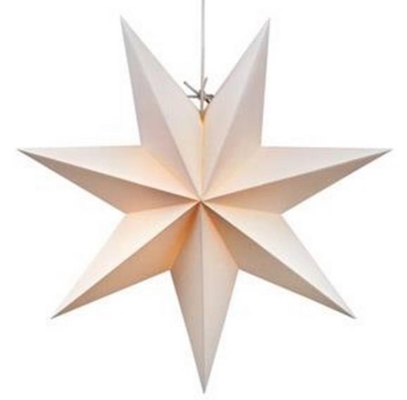 Звезда семиконечная бумажная 45 см, белый Звезда семиконечная бумажная 45 см, белый