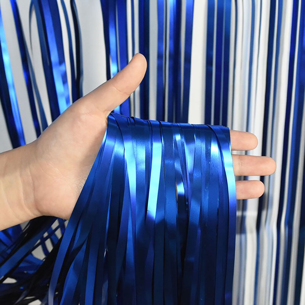 Занавес дождик 1 х 2 м, металлик Синий Занавес дождик 1 х 2 м, металлик Синий