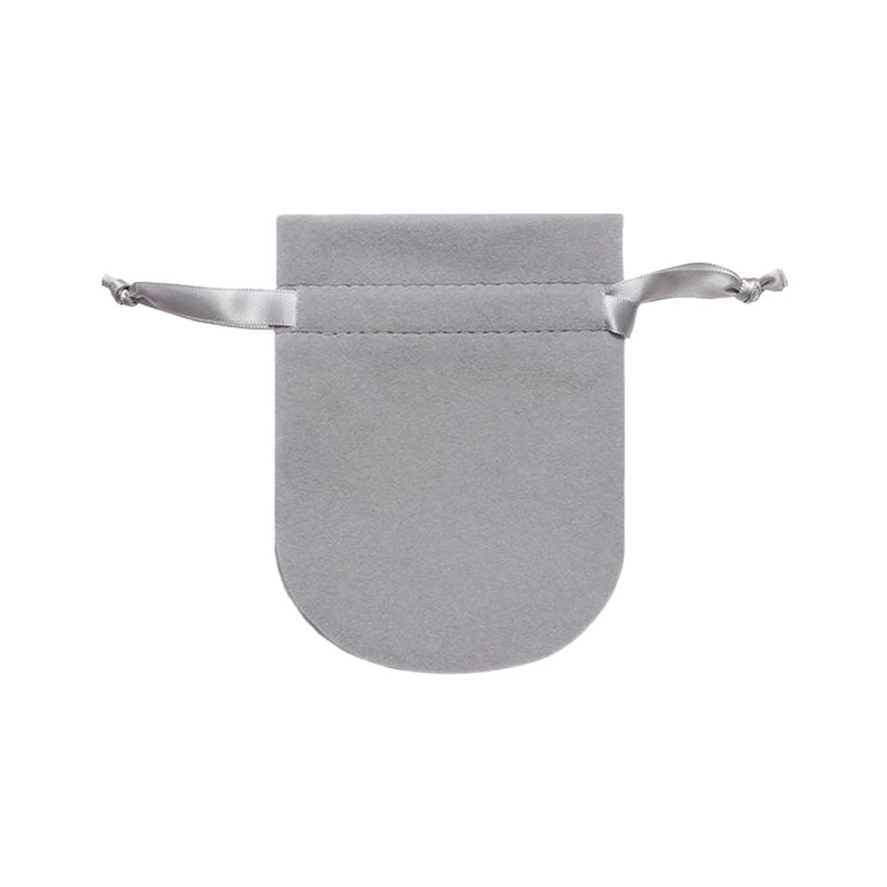 Мешочек велюровый 9,5х12,5 см, светло-серый Мешочек велюровый 9,5х12,5 см, светло-серый