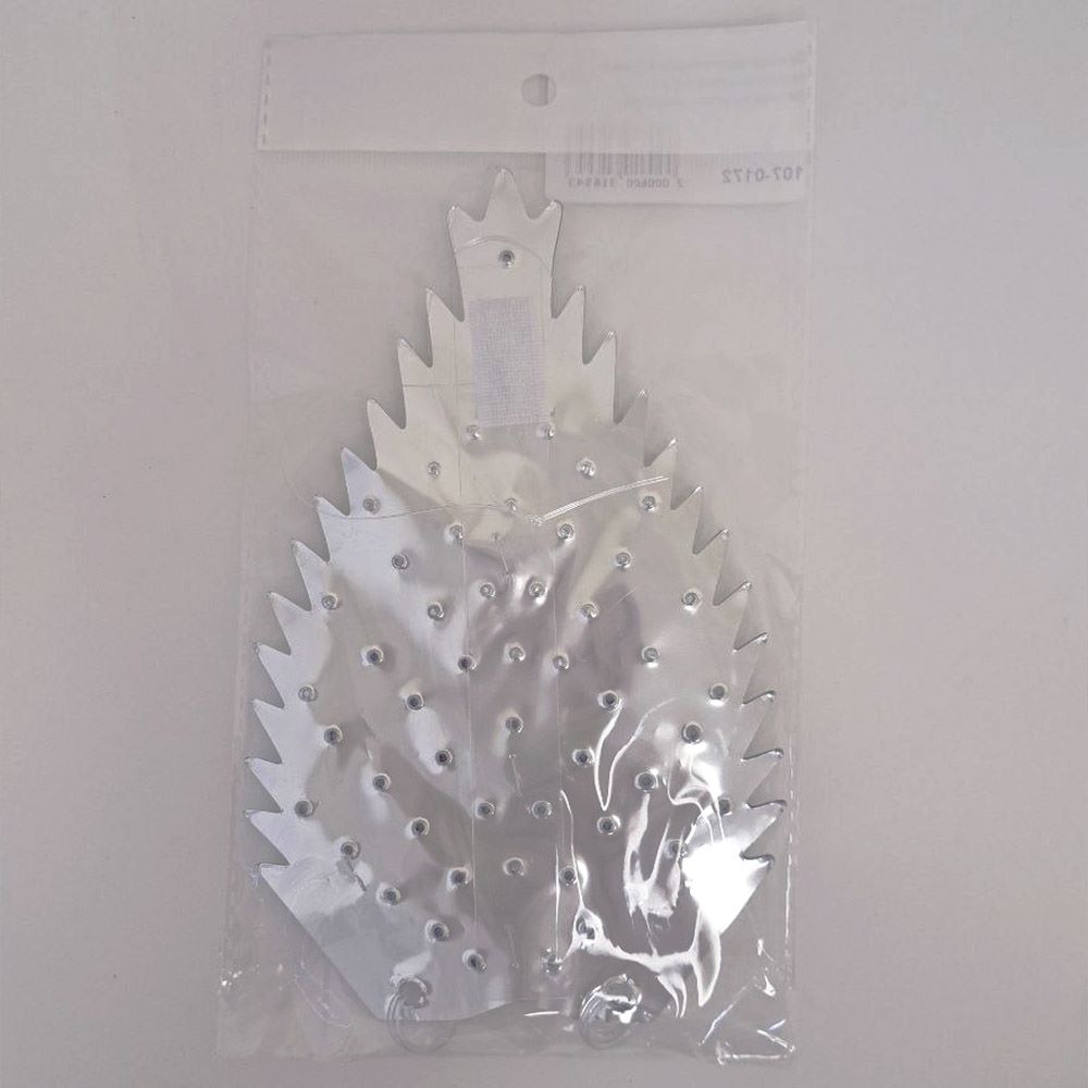 Звезда фольгированная с перфорацией 40 см пятиконечная, серебро Звезда фольгированная с перфорацией 40 см пятиконечная, серебро