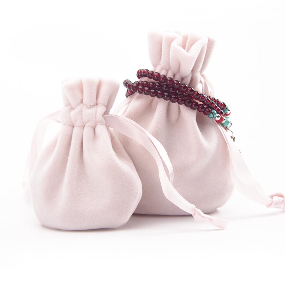 Мешочек велюровый 7,5х9 см, светло-розовый Мешочек велюровый 7,5х9 см, светло-розовый