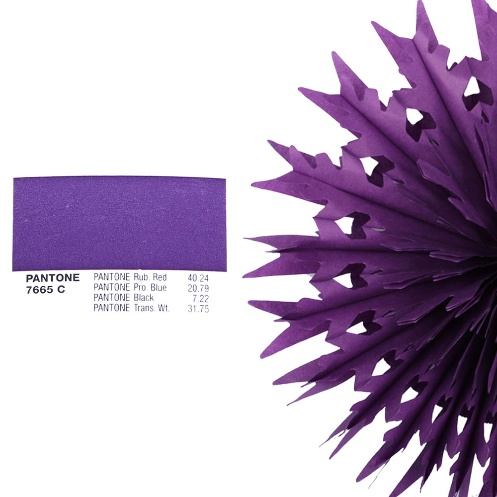 Снежинка обьемная 20 см фиолетовый Снежинка обьемная 20 см фиолетовый