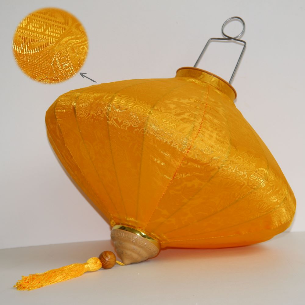 Вьетнамский фонарик 12" Лук желтый 802 Вьетнамский фонарик 12" Лук желтый 802