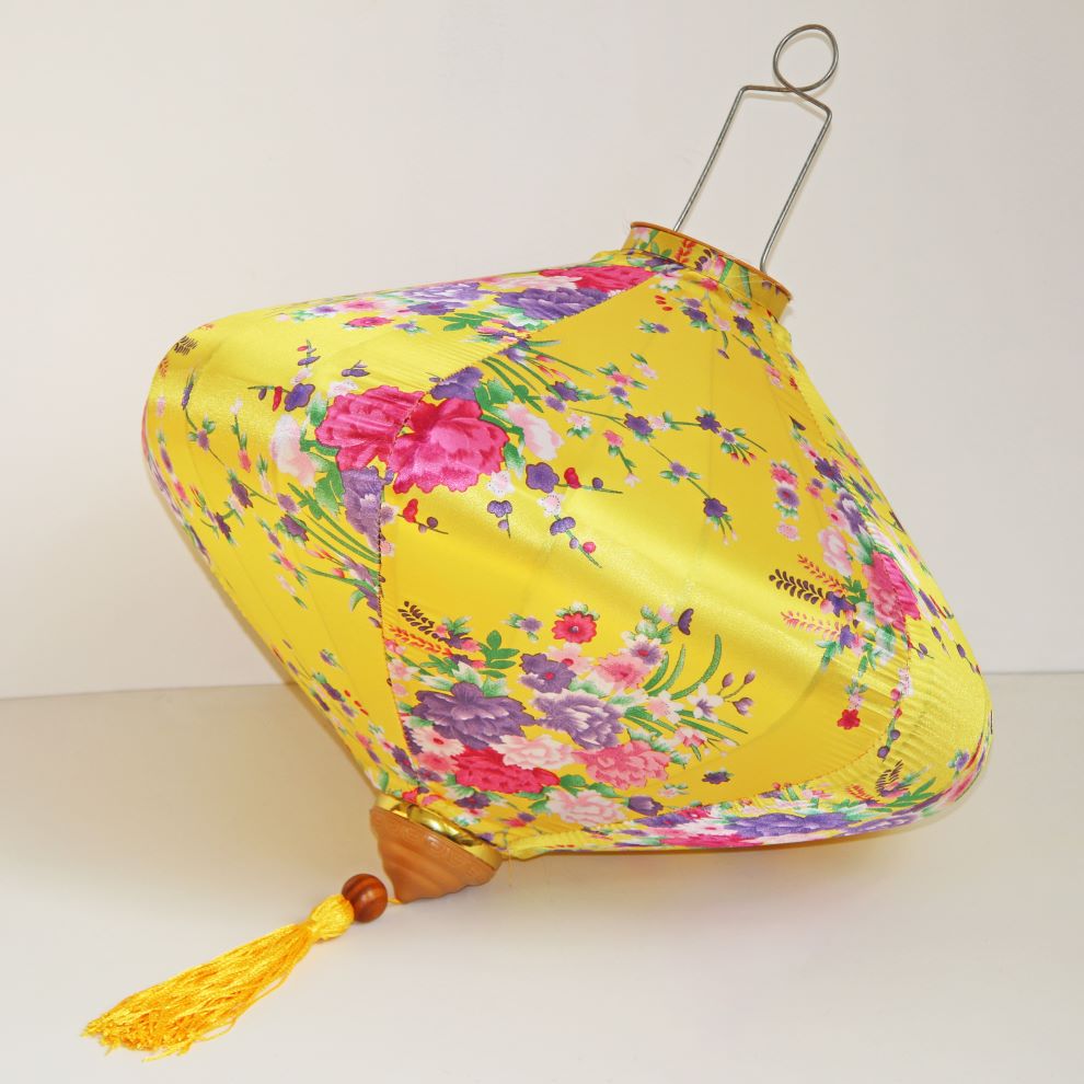 Вьетнамский фонарик 16" Лук желтый 741 Вьетнамский фонарик 16" Лук желтый 741