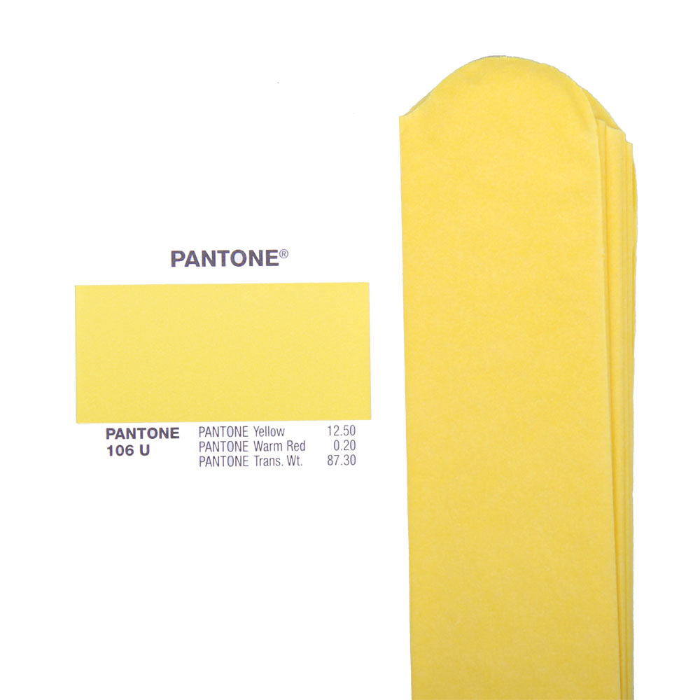 Помпон из бумаги 35 см желтый