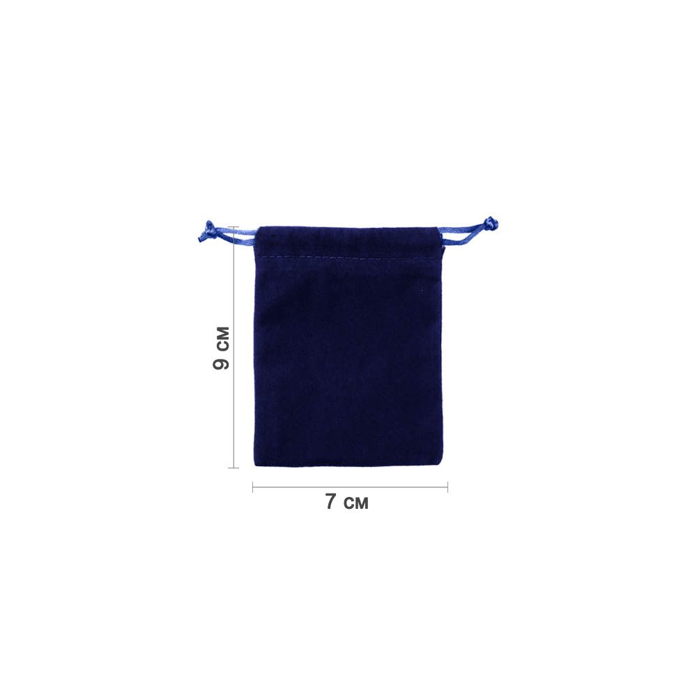 Мешочек велюровый 7х9 см, темно-синий Мешочек велюровый 7х9 см, темно-синий