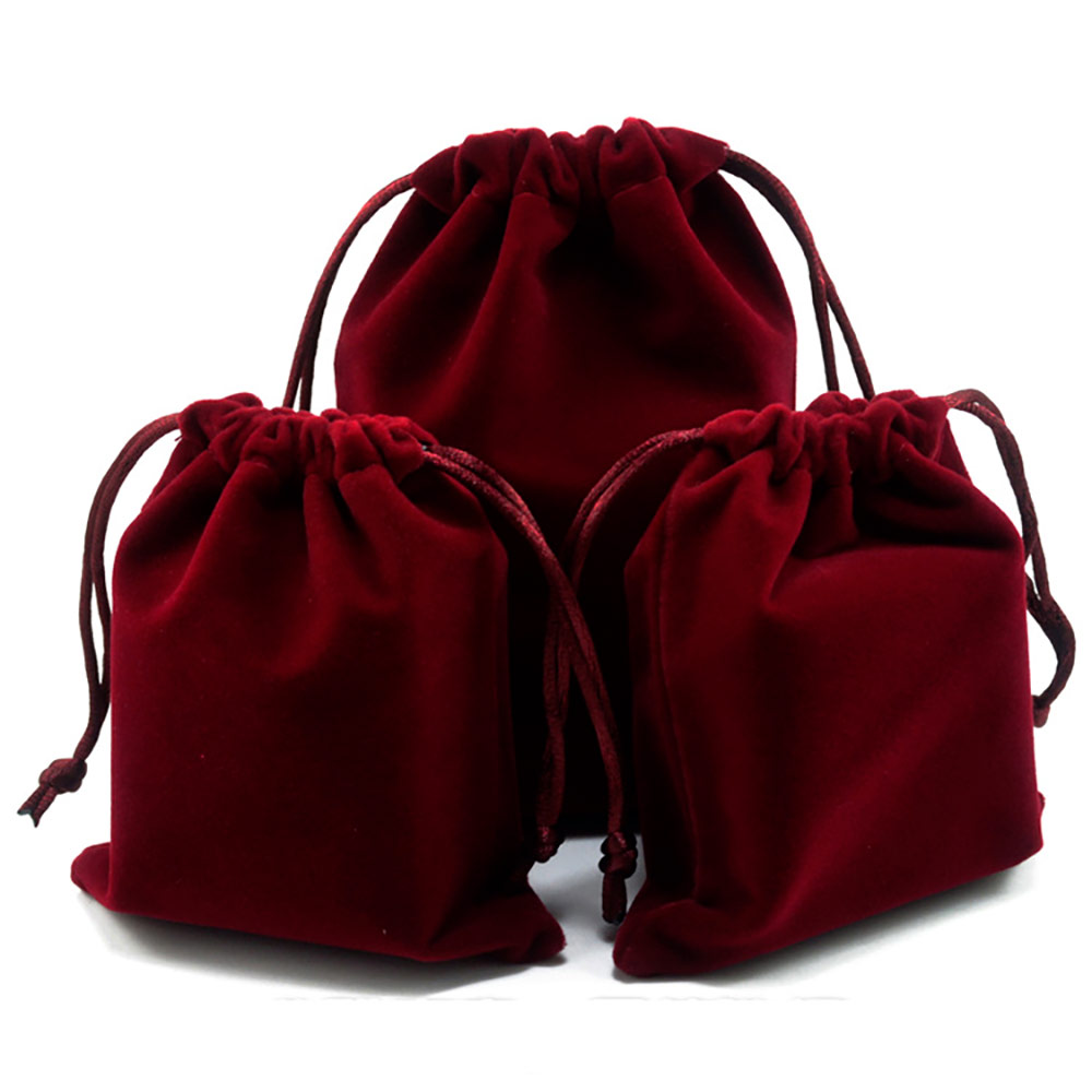Мешочек велюровый 12х16 см, бордовый Мешочек велюровый 12х16 см, бордовый