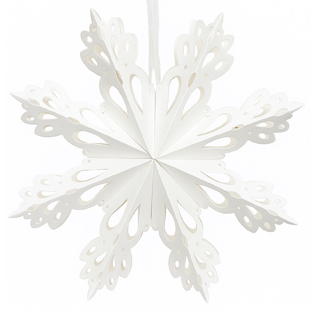 Снежинка 40 см №10, белый Снежинка 40 см №10, белый