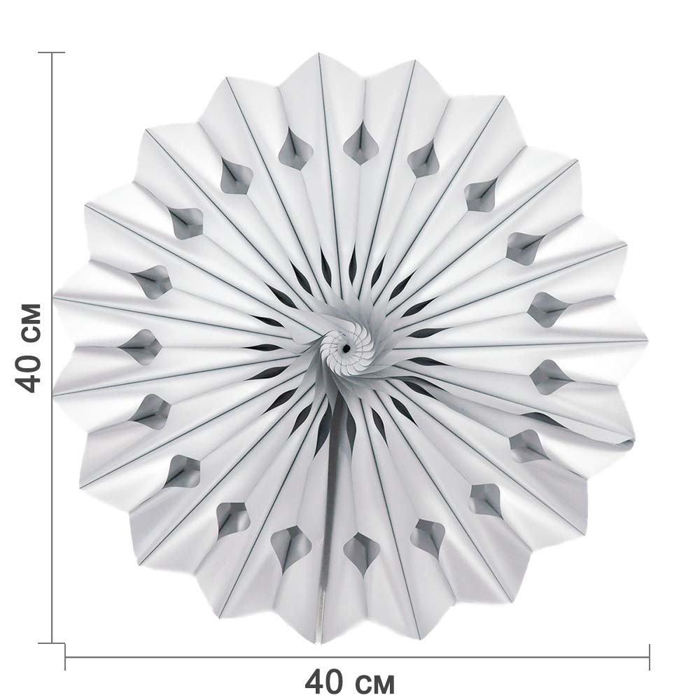 Снежинка фольгированная 40 см серебро Снежинка фольгированная 40 см серебро
