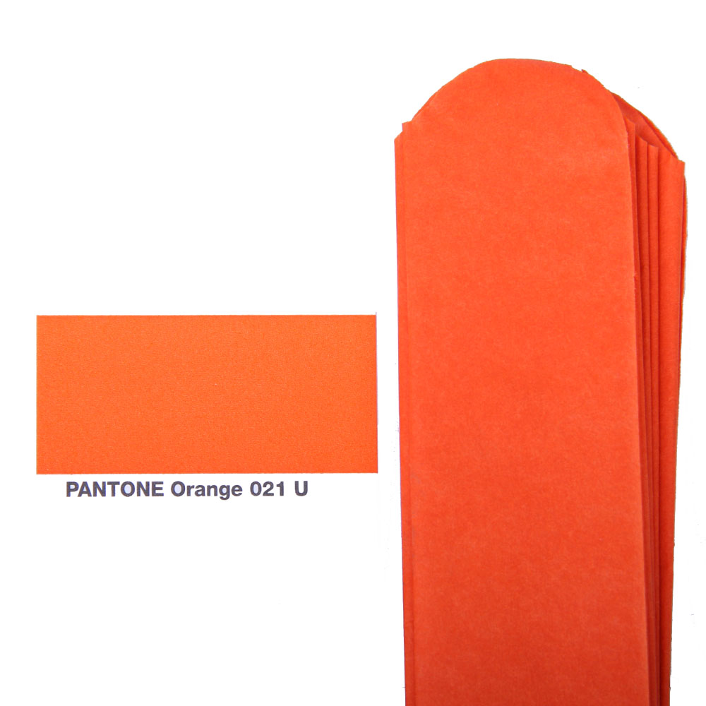Помпон из бумаги 25 см оранжевый