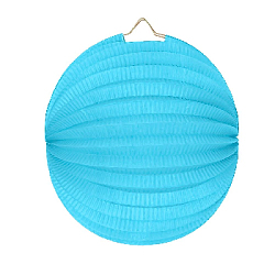 Подвесной фонарик "Аккордеон" 20 см, голубой