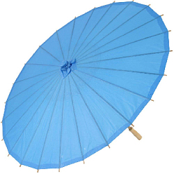 Китайские бумажные зонтики 40 х 30 см синий