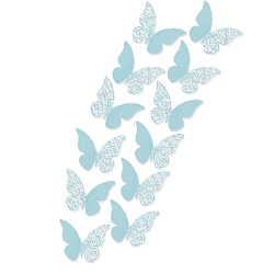 Наклейки Бабочки с перфорацией № 7 бумажные 12 шт голубой