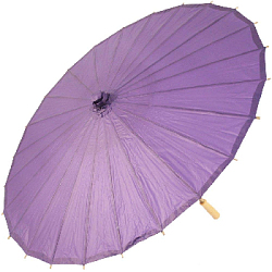 Китайские бумажные зонтики 60 х 42 см сиреневый