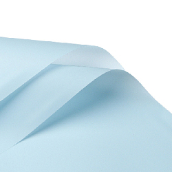 Монохромная матовая плёнка голубая 58х58см 20 листов