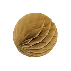 Бумажное украшение шар 10 см, латте