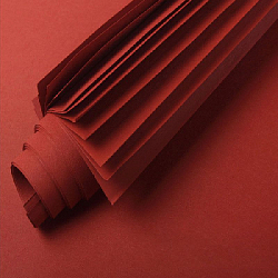 Цветная крафт бумага в листах бордовый 130г/м 60х60см 15 листов