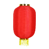 Китайский фонарь Цилиндр с бахромой 30х55 см, красный