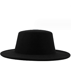 Шляпа Канотье фетровая, черный