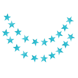 Гирлянда "Звезды" блеск 10 см х 4 м, ярко-голубой