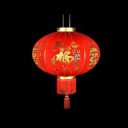 Китайский фонарь d-64 см, Фортуна