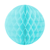 Бумажное украшение шар 40 см голубой