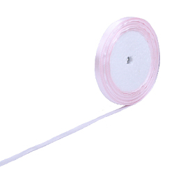 Лента атласная светло-розовая 6 мм х 15 м