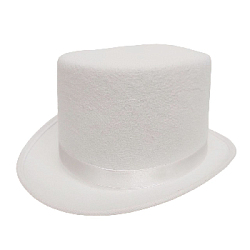 Шляпа Цилиндр, белый