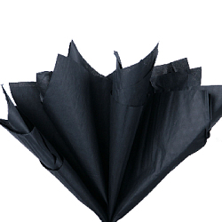 Бумага тишью черная 76 х 50 см, 100 листов 17-19 г/м