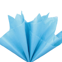 Бумага тишью синяя 76 х 50 см, 100 листов 17-19 г/м