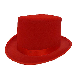 Шляпа Цилиндр, красный