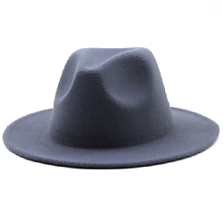 Шляпа Федора фетровая, темно-серый