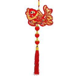 Китайская подвеска 18,5х50см, Рыбка