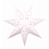 Звезда семиконечная бумажная 75 см, Звезды и точки, белый