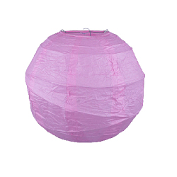 Подвесной фонарик Спираль 20 см розовый
