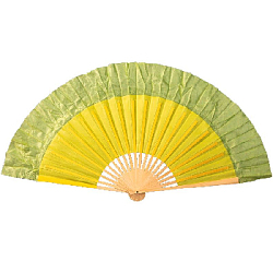 Веер для танцев 44х80см №2, желтый