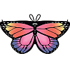Крылья бабочки тканевые детские 118х48см, №4