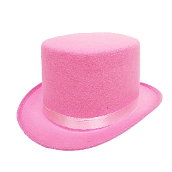 Шляпа Цилиндр, розовый