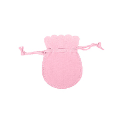 Мешочек замшевый (3) 7х9 см, розовый